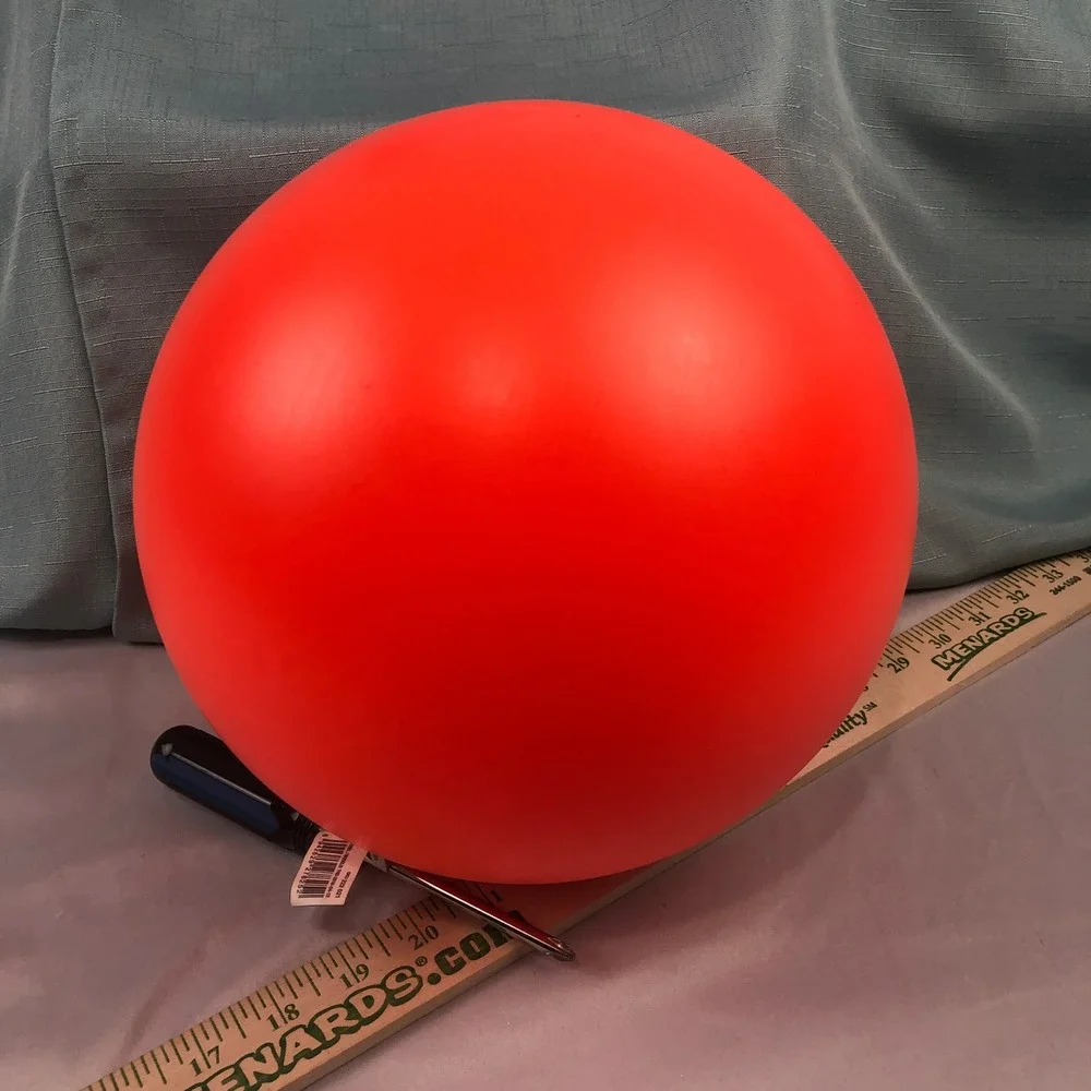 Virtually Indestructible Dog Ball 10 Inch Orange Hard Plastic Herding Toy USA